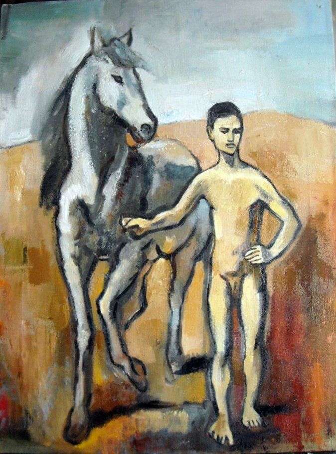 Описание картины Мальчик   ведущий лошадь   Пабло Пикассо