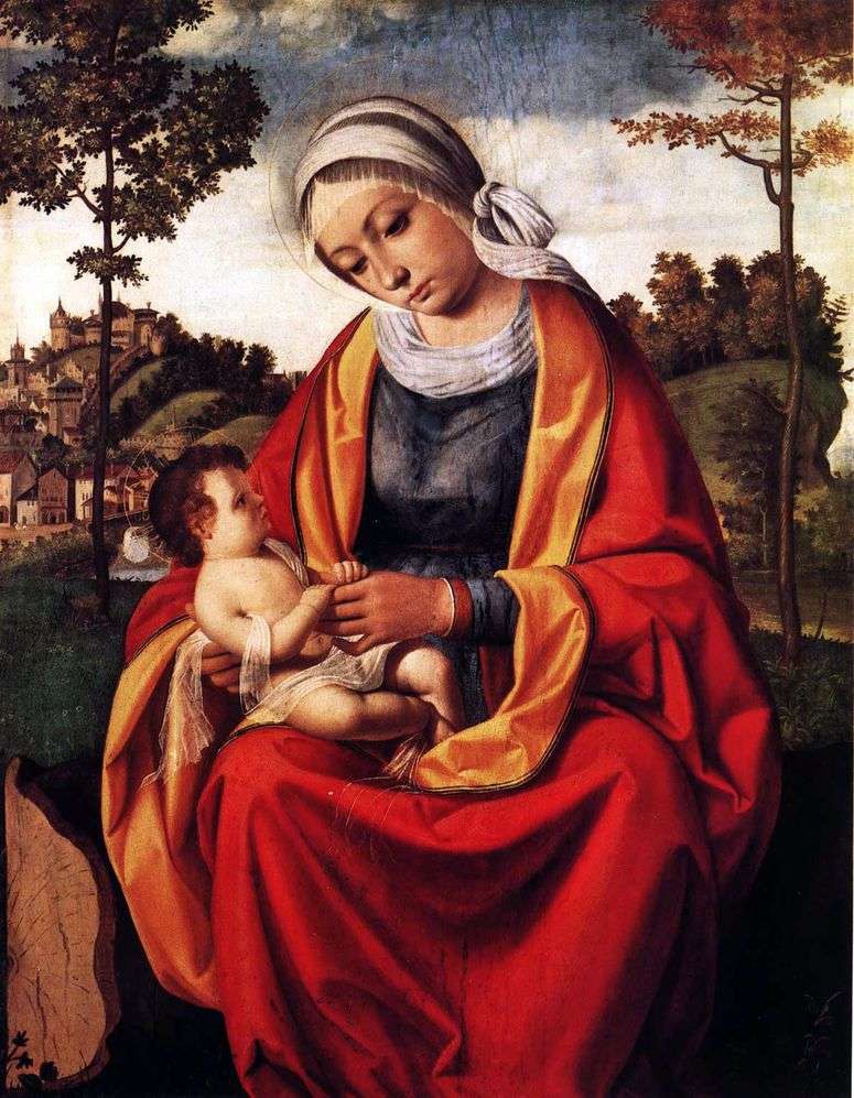 Описание картины Мария с младенцем   Андреа Превитали