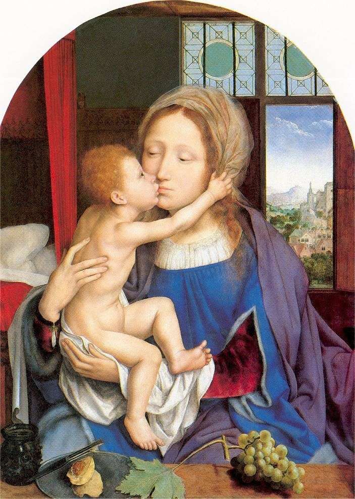 Описание картины Мария с младенцем   Квентин Массейс