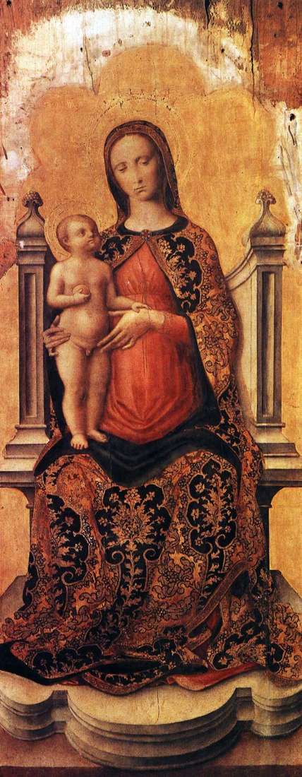 Описание картины Мария с младенцем на троне   Антонио Виварини