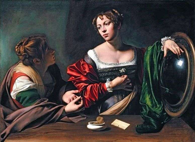 Описание картины Марта и Мария Магдалина   Микеланджело Меризи да Караваджо