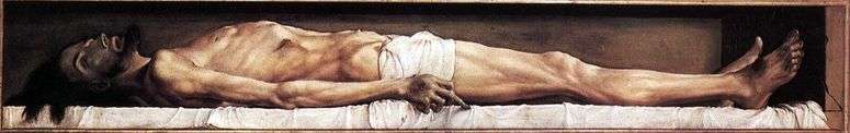Описание картины Мертвый Христос   Ганс Гольбейн