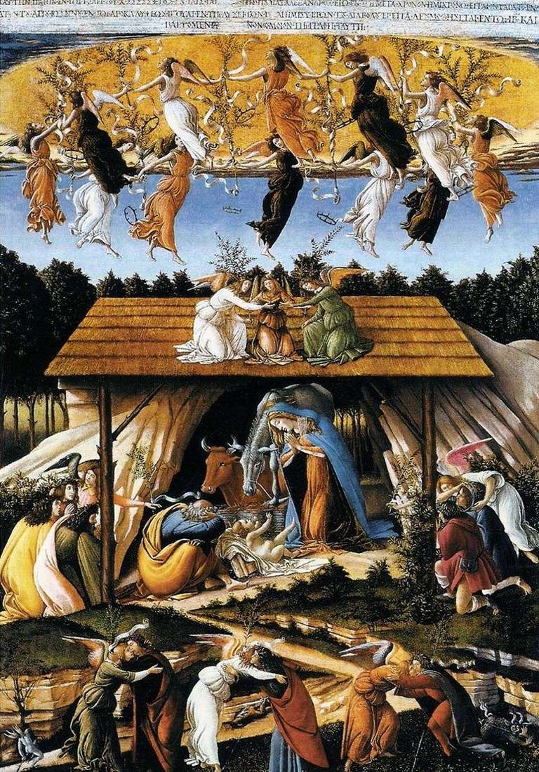 Описание картины Мистическое Рождество   Сандро Боттичелли