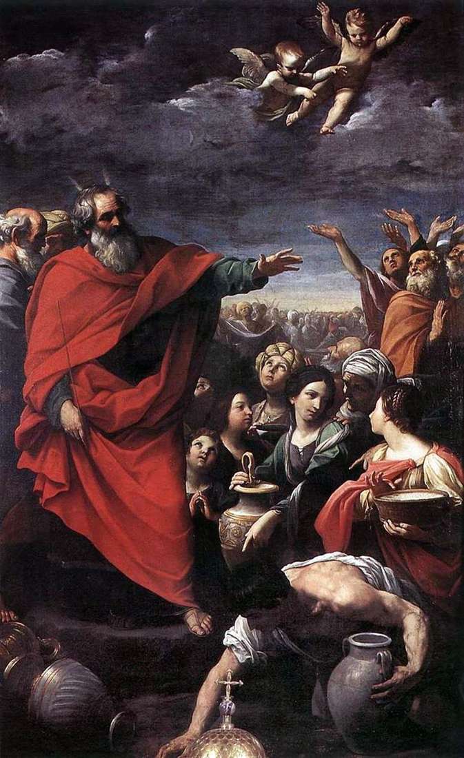 Описание картины Моисей и сбор манны небесной   Гвидо Рени