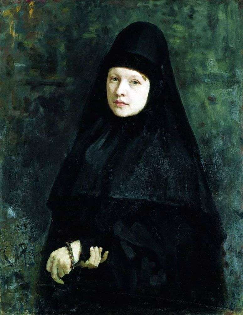 Описание картины Монахиня   Илья Репин
