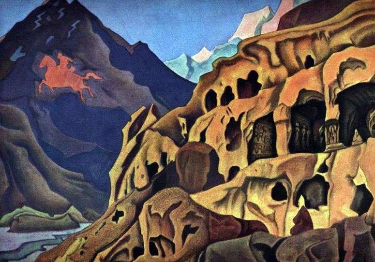 Описание картины Мощь пещер   Николай Рерих