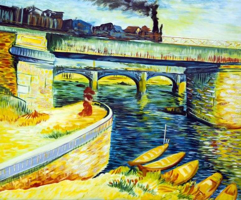 Описание картины Мосты через Сену   Винсент Ван Гог