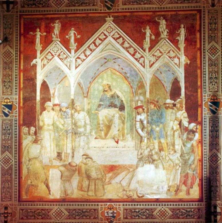 Описание картины Мученичество францисканцев в Сеуте   Пьетро Лоренцетти