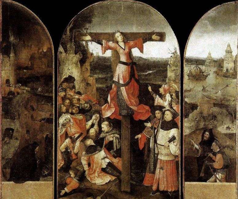 Описание картины Мученичество святой Либераты. Триптих   Иероним Босх