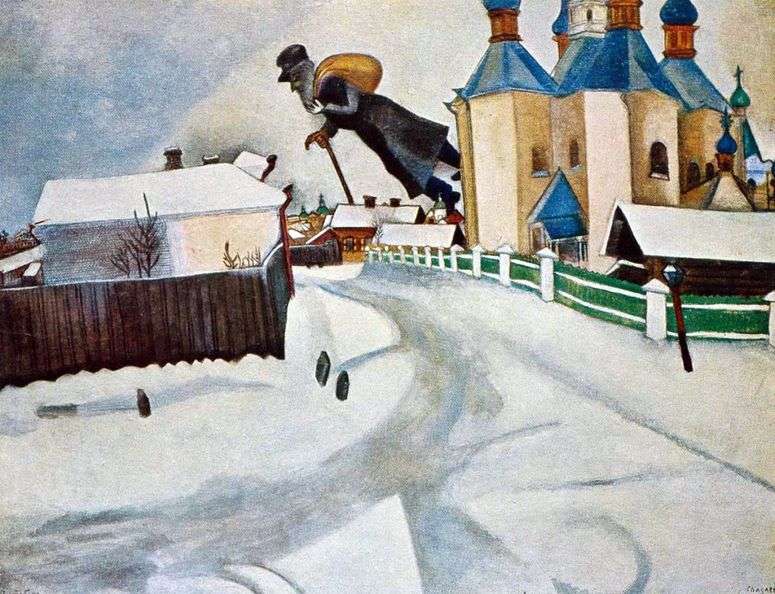 Описание картины Над Витебском   Марк Шагал