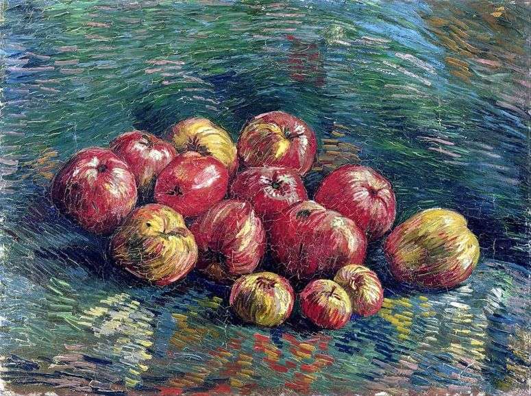 Описание картины Натюрморт с яблоками   Винсент Ван Гог