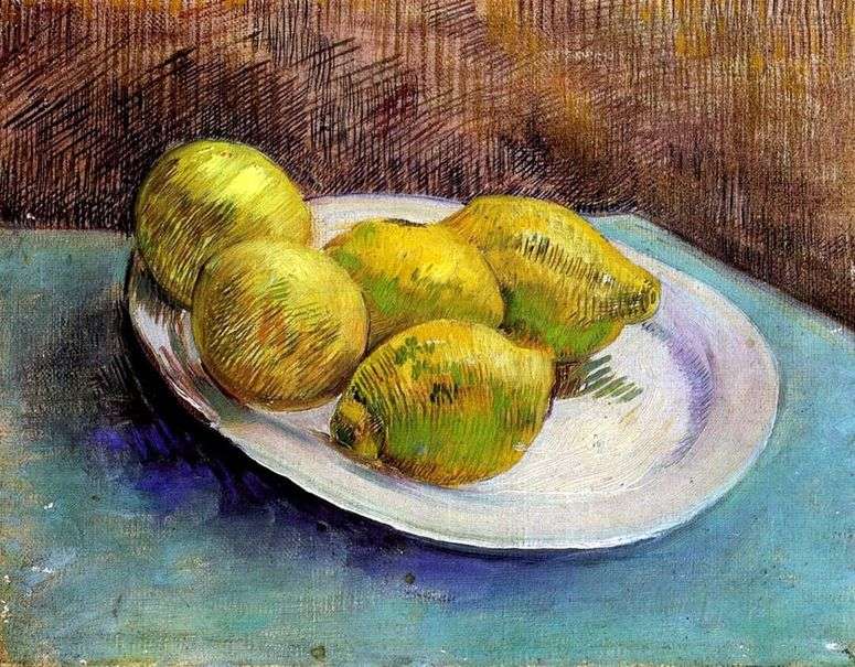 Описание картины Натюрморт с лимонами на тарелке   Винсент Ван Гог