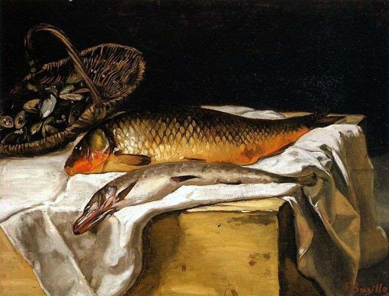 Описание картины Натюрморт с рыбой   Фредерик Базиль