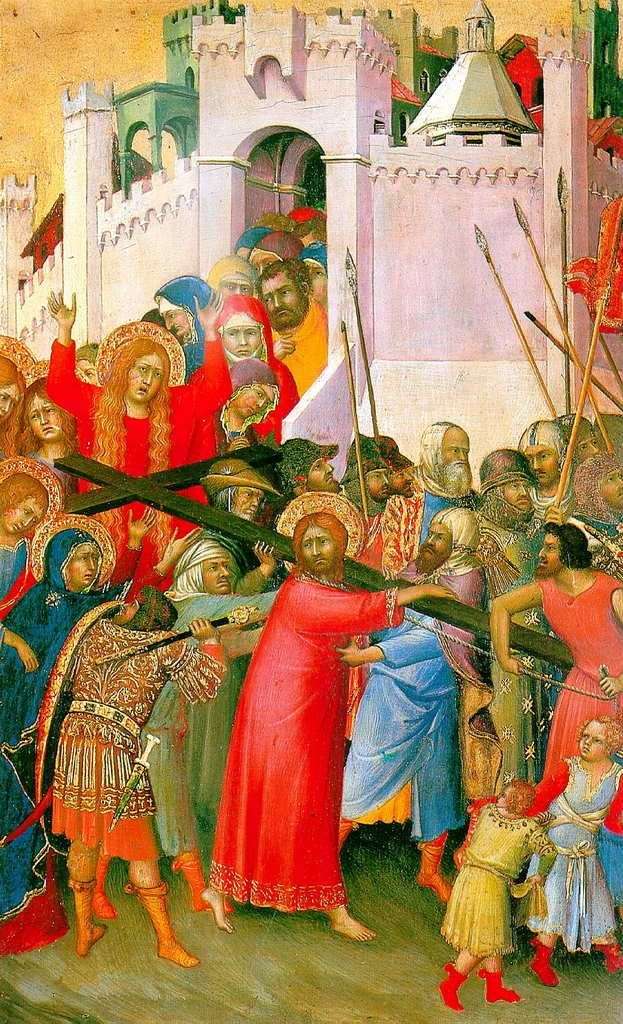 Описание картины Несение креста   Симоне Мартини