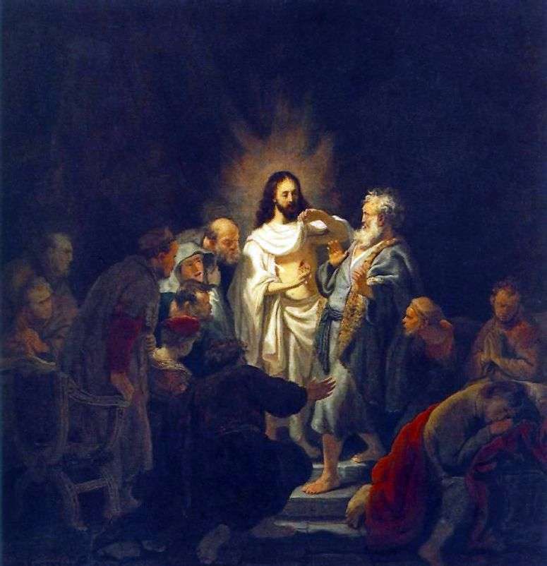 Описание картины Неверие апостола Фомы   Рембрандт Харменс Ван Рейн