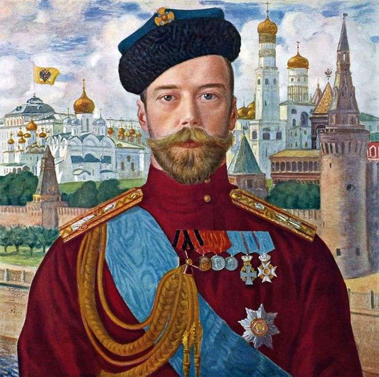 Описание картины Николай II   Борис Кустодиев