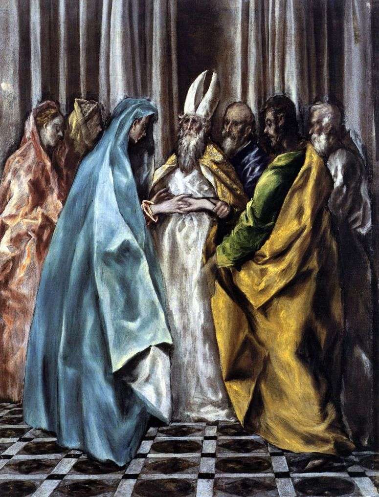 Описание картины Обручение Богоматери   Эль Греко