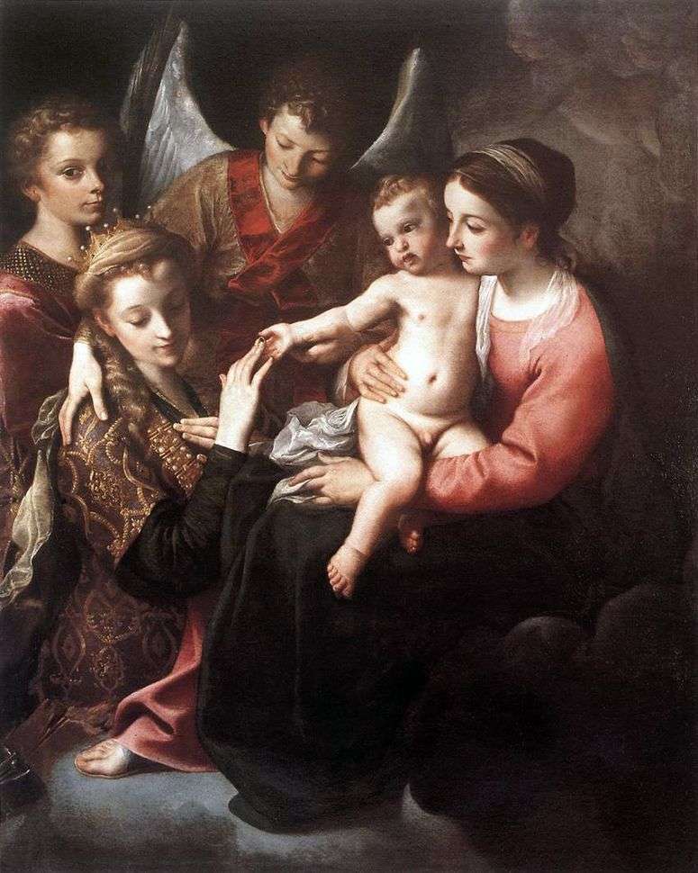 Описание картины Обручение святой Екатерины   Аннибале Карраччи