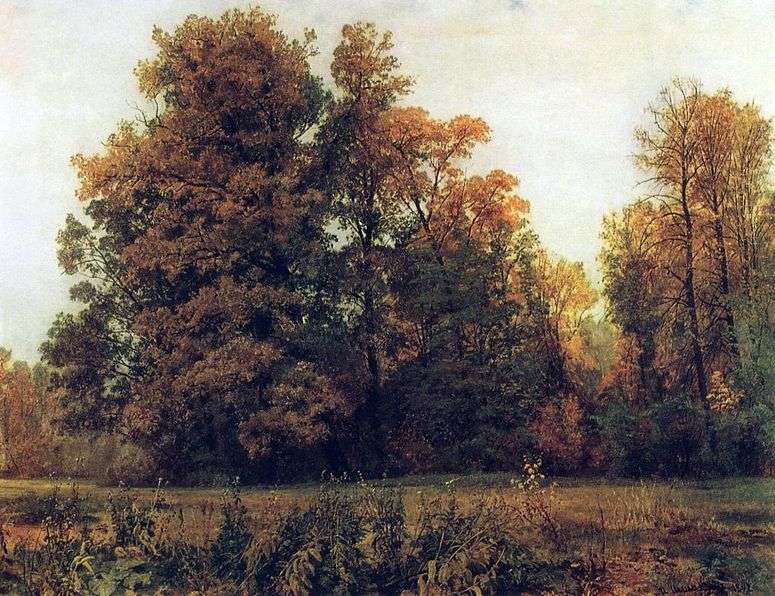 Описание картины Осень   Иван Шишкин