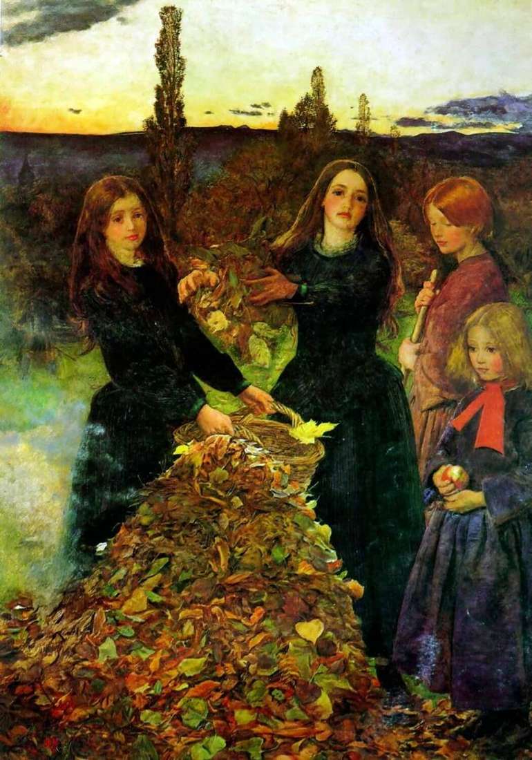 Описание картины Осенние листья   Джон Эверетт Миллес
