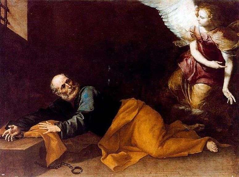 Описание картины Освобождение апостола Петра из темницы   Хусепе де Рибера