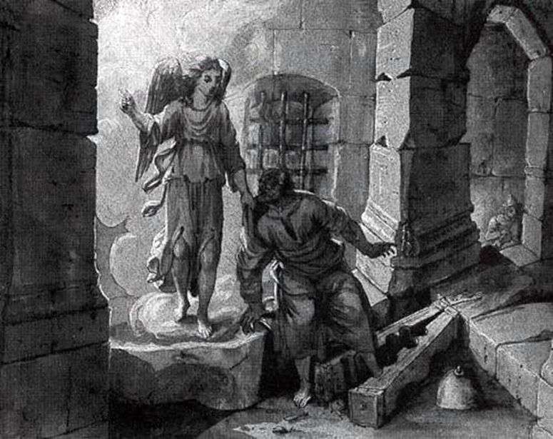 Описание картины Освобождение святого Петра   Клод Лоррен