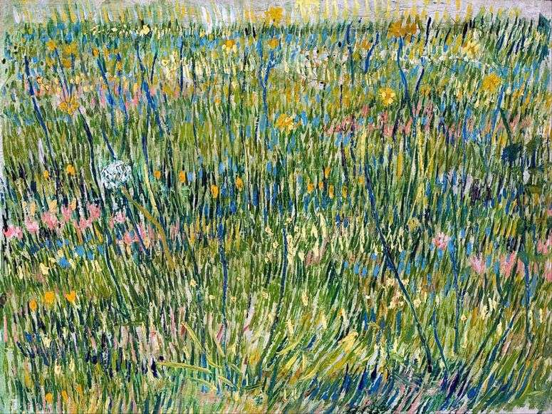 Описание картины Пастбища в цвету   Винсент Ван Гог