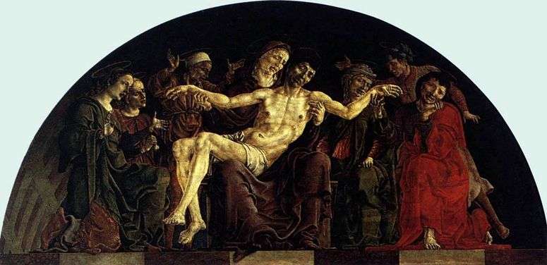 Описание картины Пьета со святыми. Алтарь Святого Георгия в Ферраре   Козимо Тура