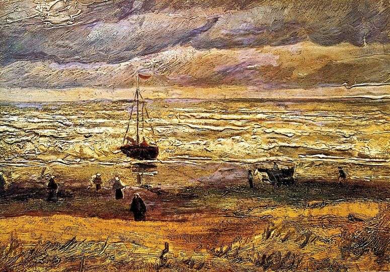 Описание картины Пляж в Схевенингене   Винсент Ван Гог