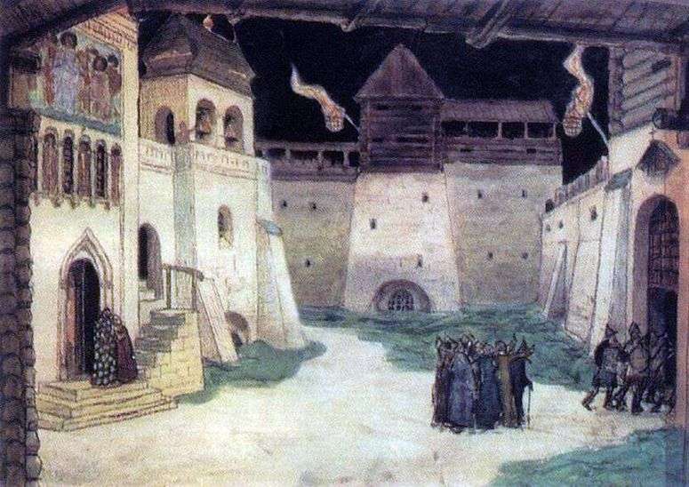 Описание картины Площадь в осажденном Китеже   Аполлинарий Васнецов