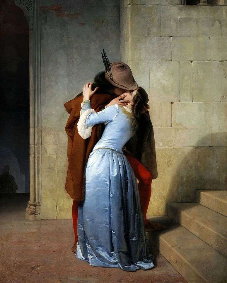 Описание картины Поцелуй   Франческо Айец