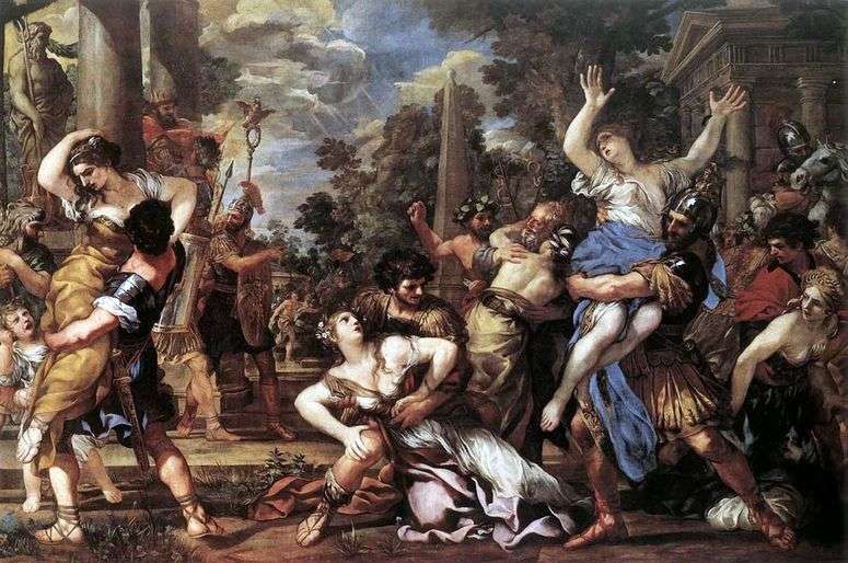 Описание картины Похищение сабинянок   Пьетро да Кортона