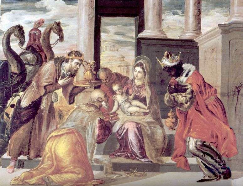 Описание картины Поклонение волхвов   Эль Греко