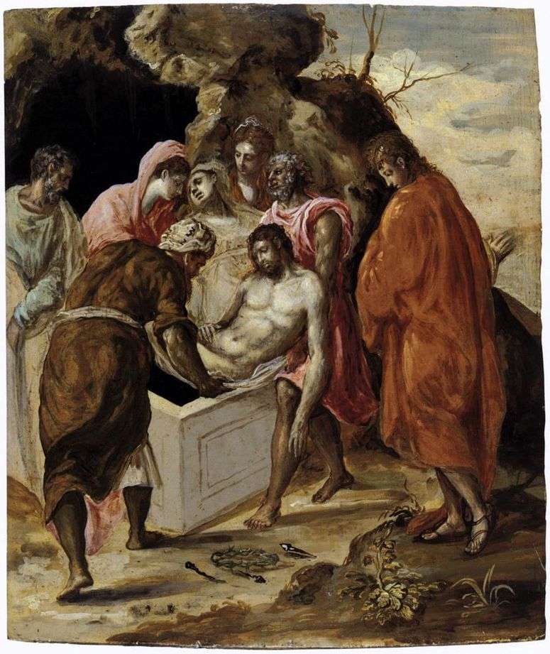 Описание картины Положение Христа в гроб   Эль Греко