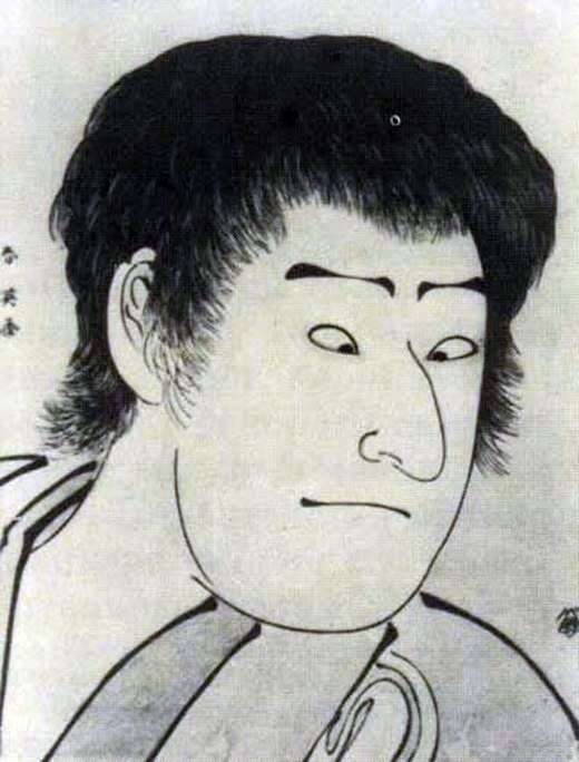 Описание картины Портрет актера Савамура Содзюро III   Кацукава Сюнсе