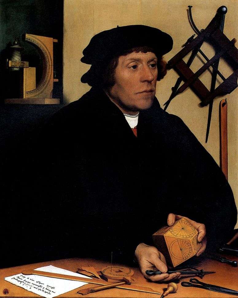 Описание картины Портрет астронома Николуса Кратцера   Ганс Гольбейн