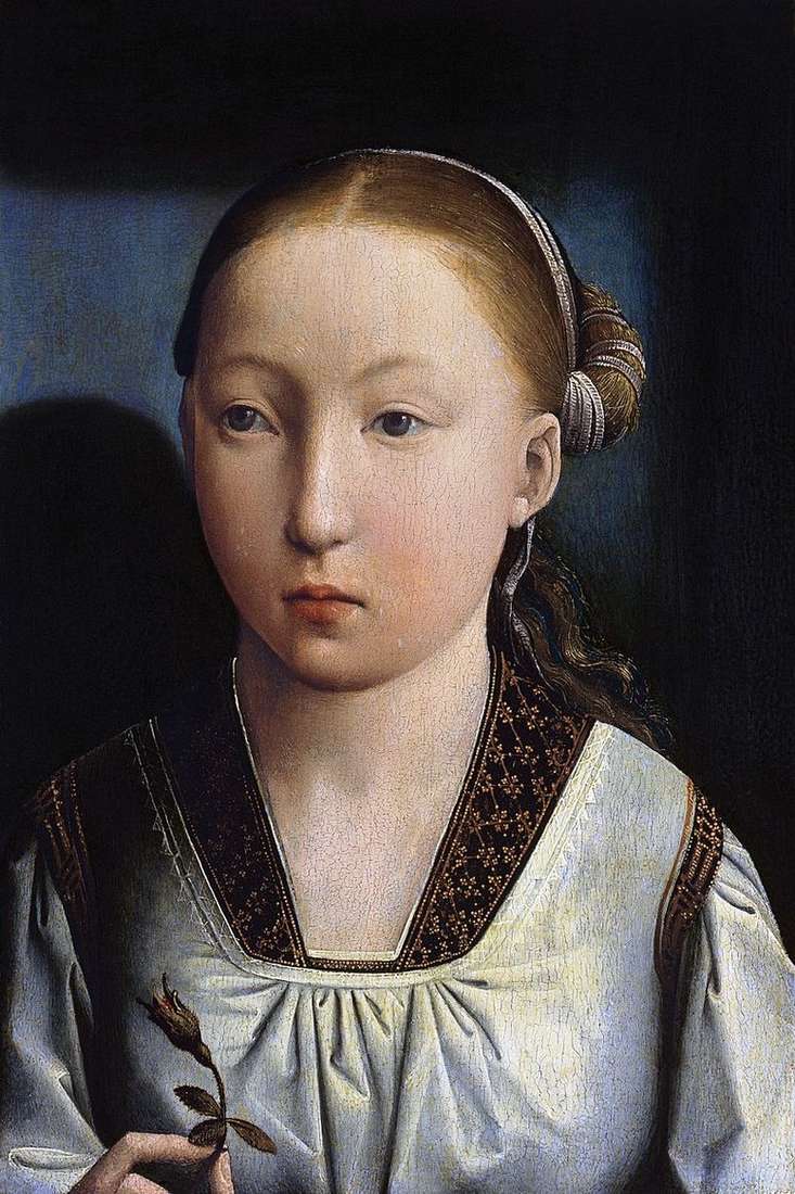 Описание картины Портрет девушки   Хуан де Фландес