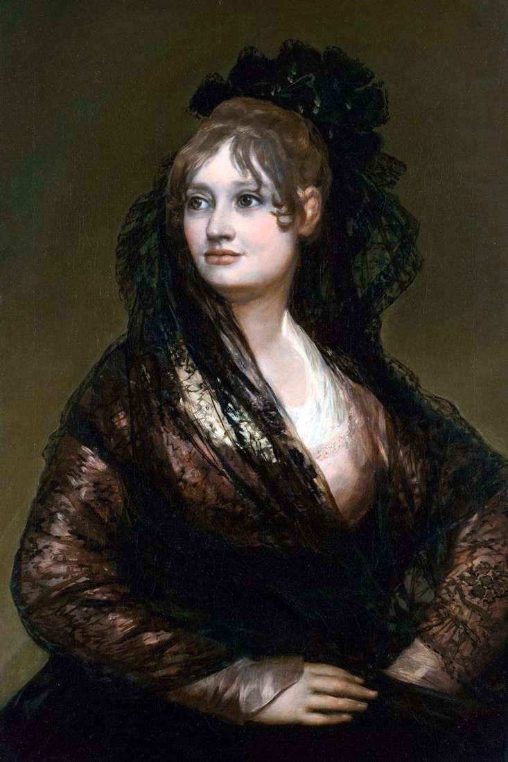 Описание картины Портрет донны Исабель де Порсель   Франсиско де Гойя
