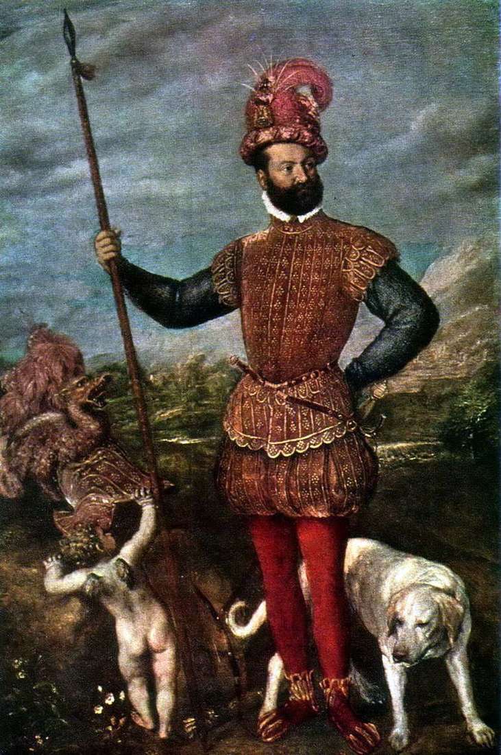 Описание картины Портрет Джованни Франческо Аквавива, герцога Атри   Тициан Вечеллио