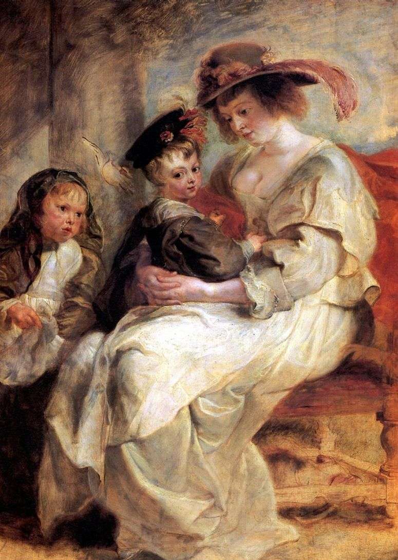 Описание картины Портрет Елены Фоурмен с двумя детьми   Питер Рубенс