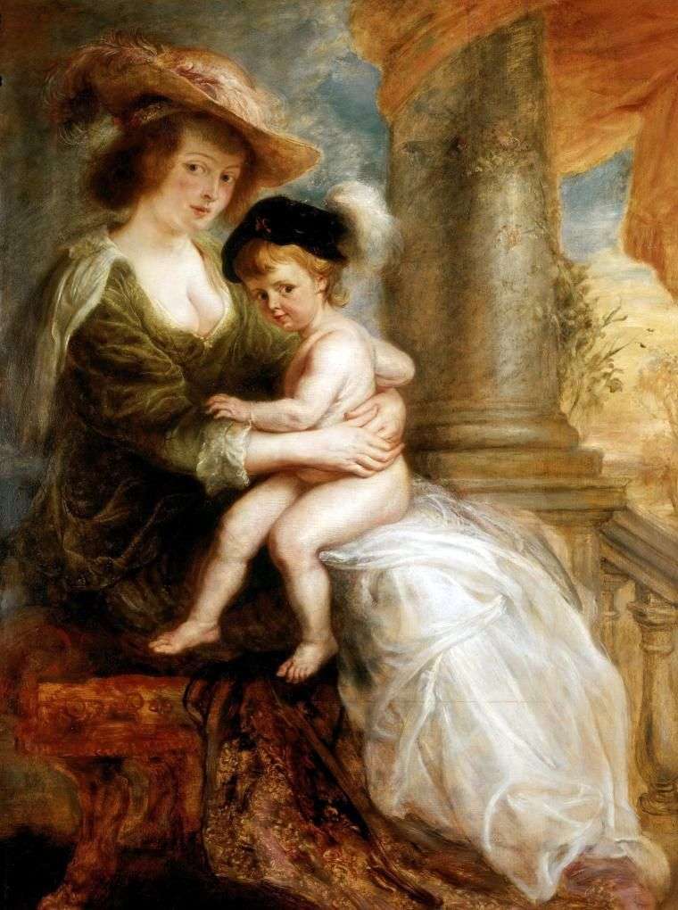 Описание картины Портрет Елены Фоурмент с ее старшим сыном Францем   Питер Рубенс