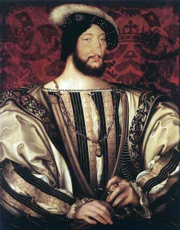 Описание картины Портрет Франциска I, короля Франции   Жан Клуэ (Clouet, Jean )