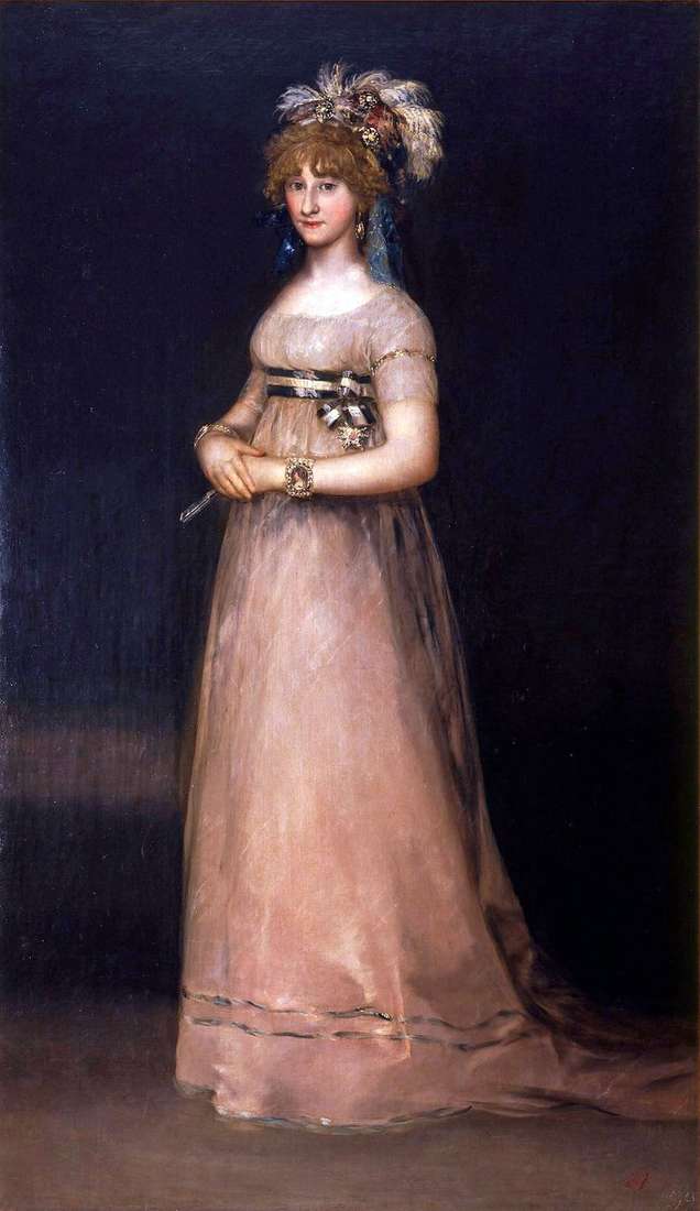 Описание картины Портрет графини де Чинчон   Франсиско де Гойя