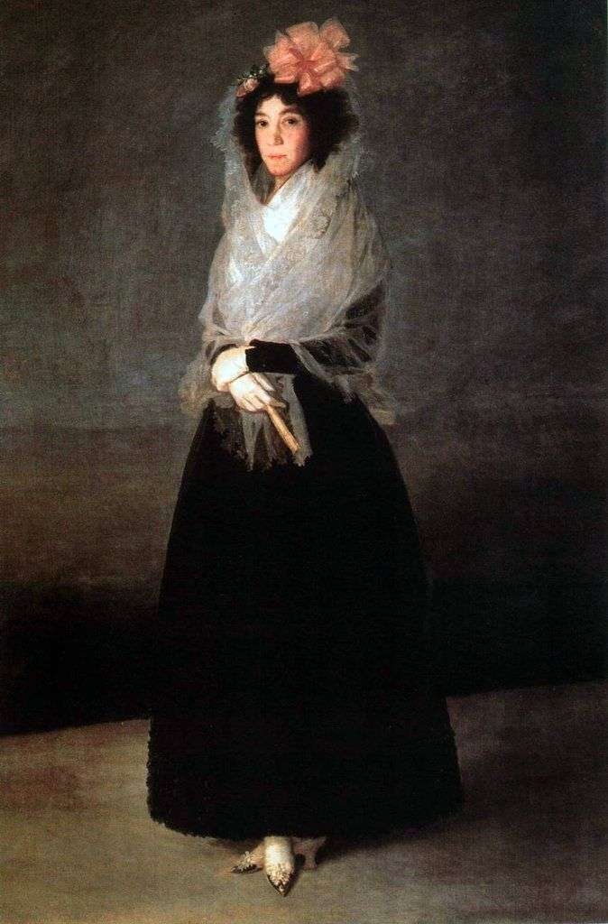 Описание картины Портрет графини Карпио, маркизы де ла Солана   Франсиско де Гойя