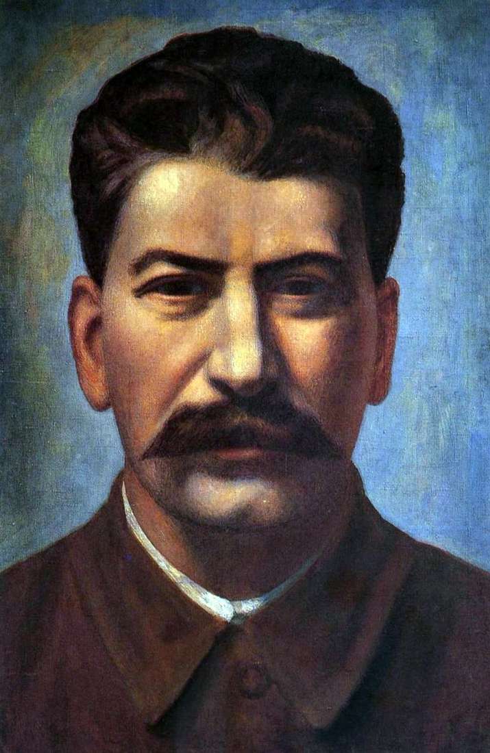 Описание картины Портрет И. В. Сталина   Павел Филонов