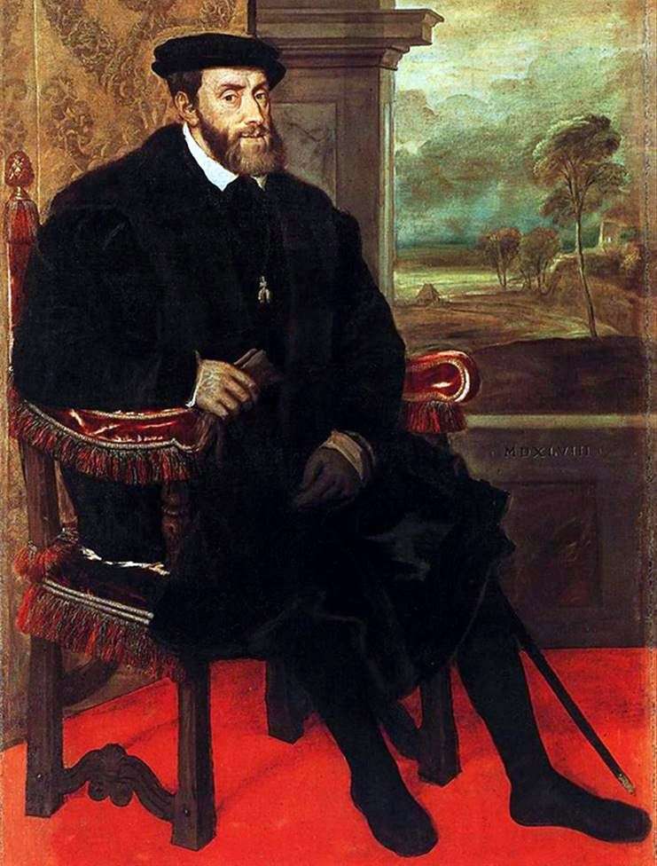 Описание картины Портрет Карла V в кресле   Тициан Вечеллио