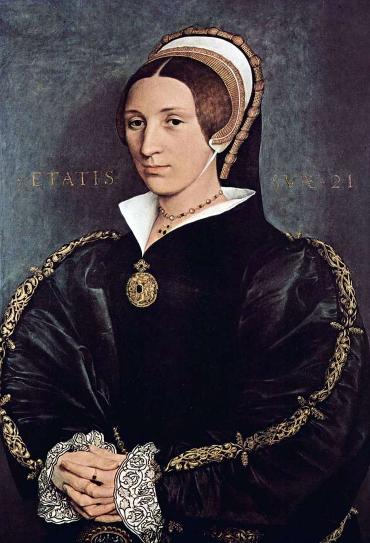 Описание картины Портрет Катарины Говард, пятой жены короля Генриха VIII   Ганс Гольбейн