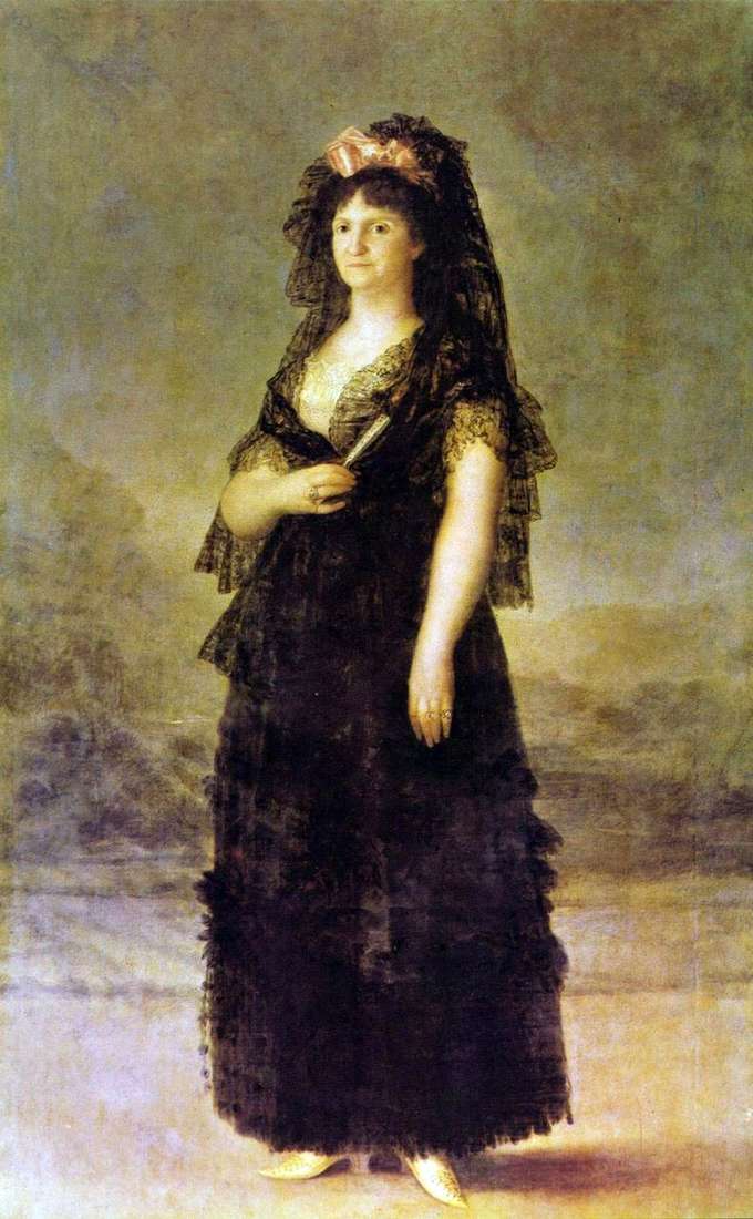 Описание картины Портрет королевы Марии Луизы Пармской   Франсиско де Гойя