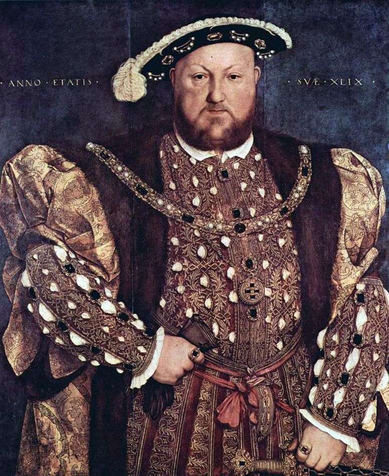 Описание картины Портрет короля Генриха VIII   Ганс Гольбейн