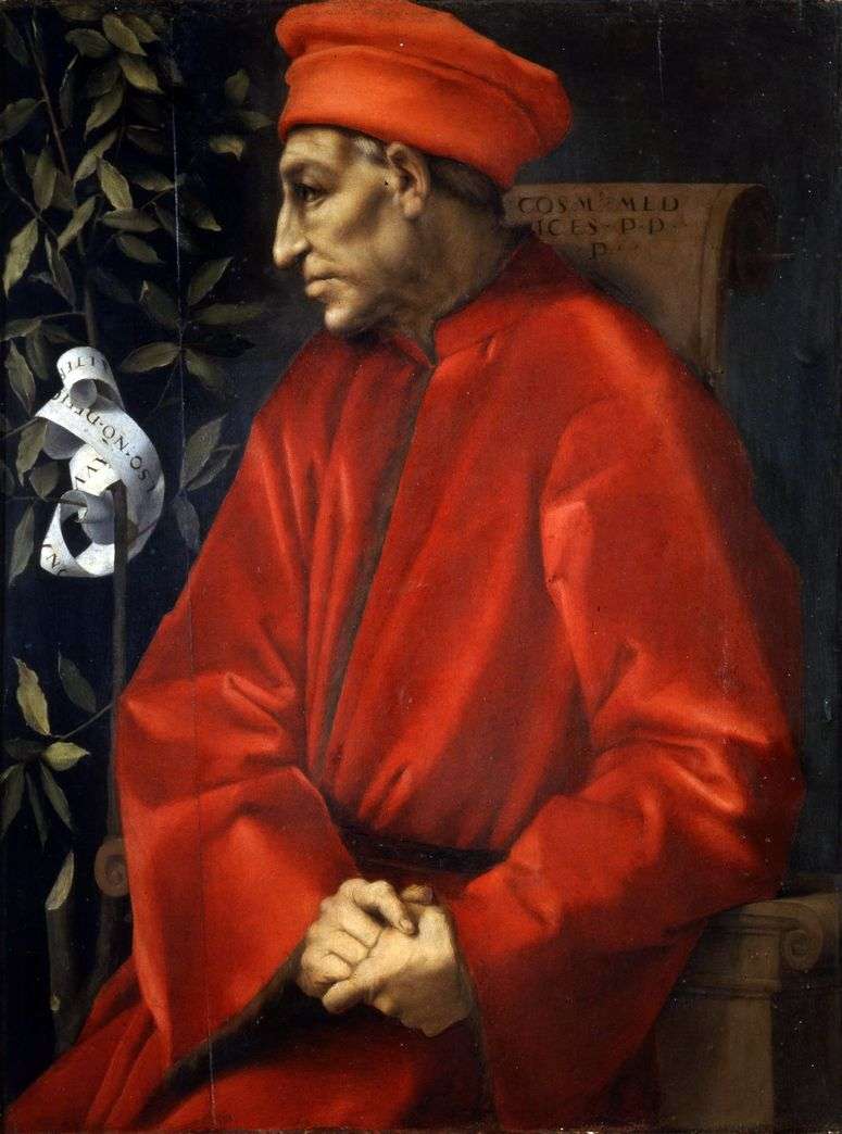 Описание картины Портрет Козимо Старшего Медичи   Якопо Понтормо